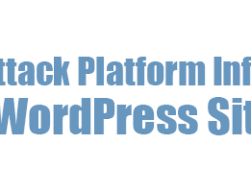 An Attack Platform Infecting WordPress Sites